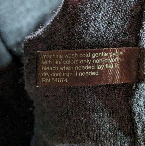 The Limited XL Dark Gray Wool Blend Pullover Scoop‎ Neck Sweater - Picture 5 of 10